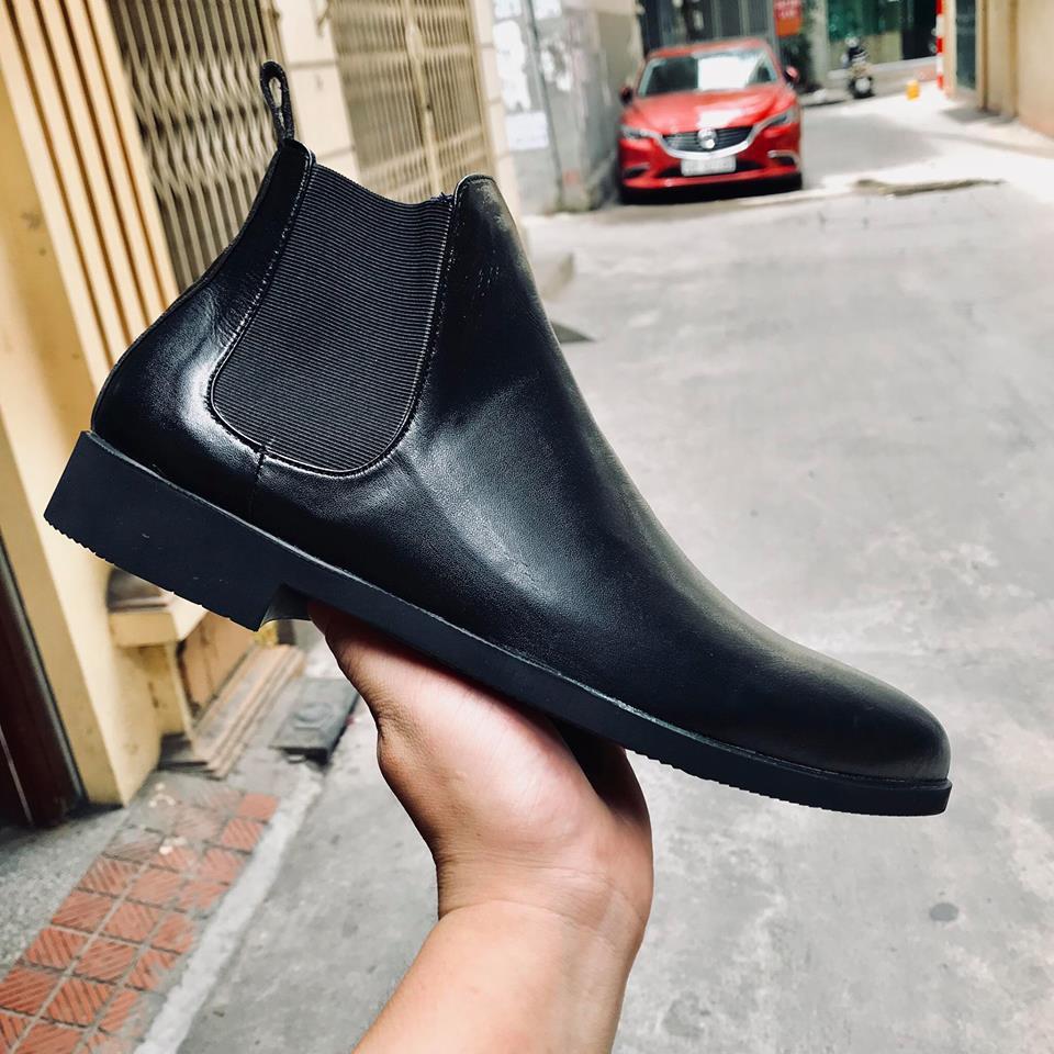 Chelsea Boot nam da bò tặng kèm lót tăng chiều cao 6cm