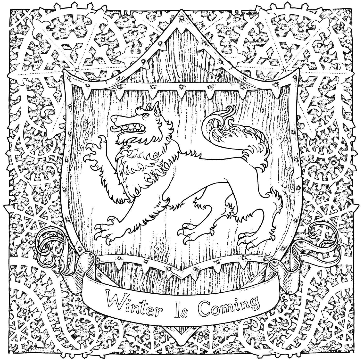 The Official A Game Of Thrones Colouring Book