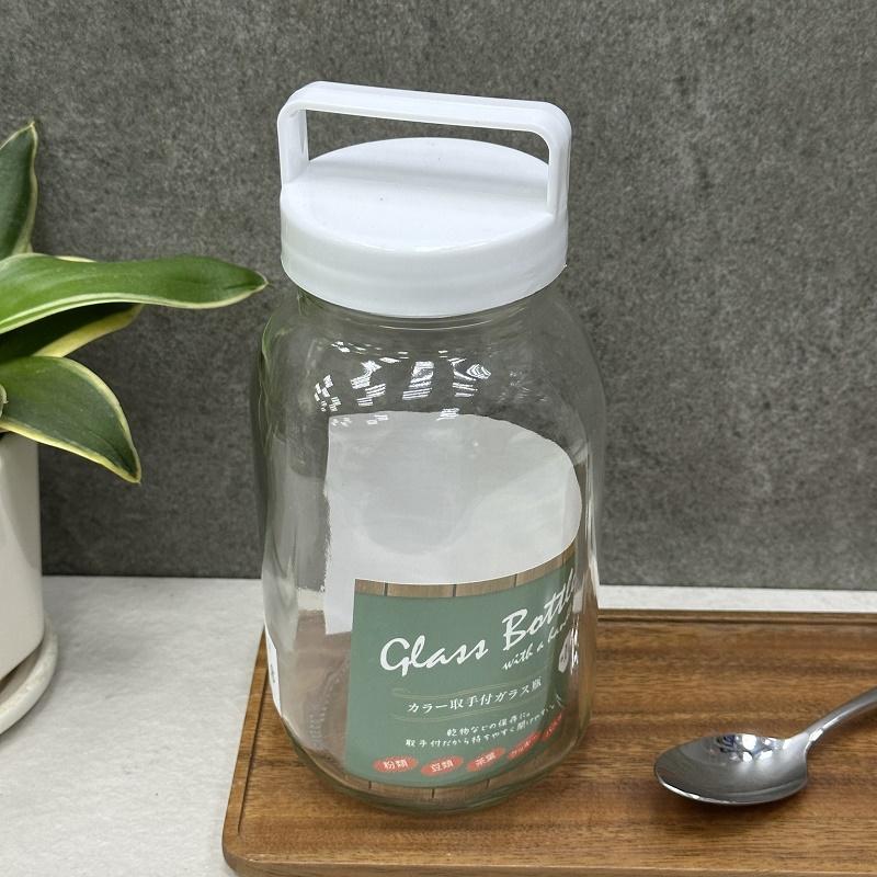Chai thủy tinh có quai xách Echo Glass Bottle 1.0L - Hàng nội địa Nhật Bản nhập khẩu chính hãng