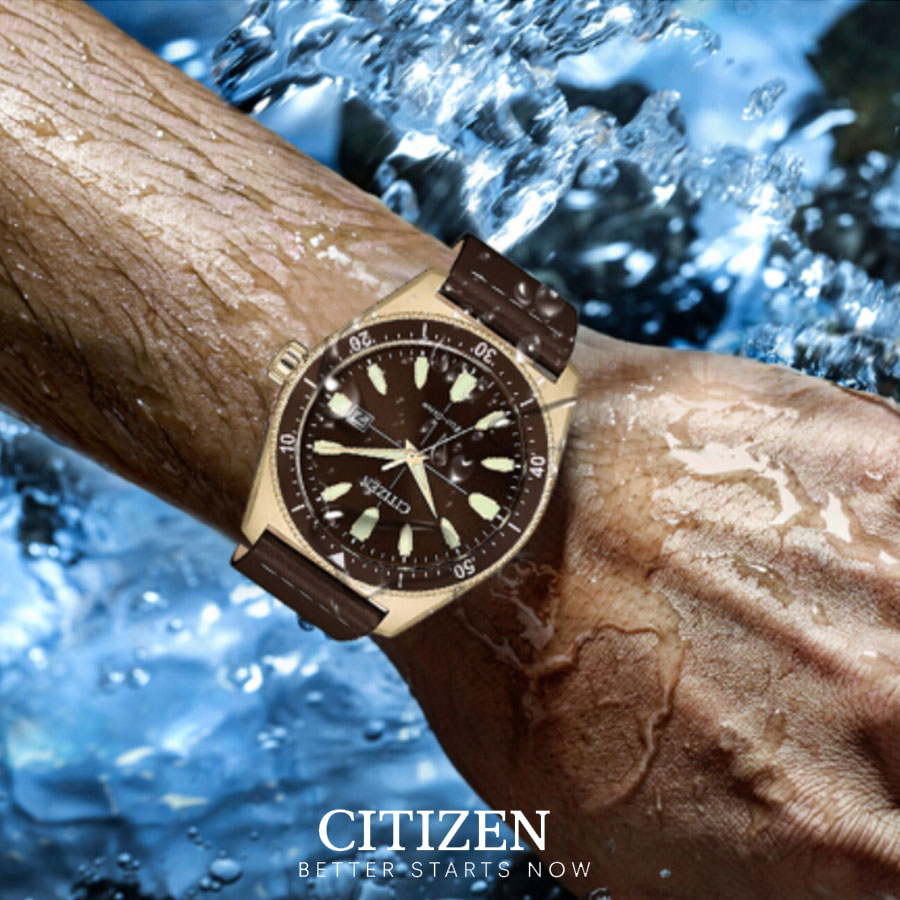 Đồng Hồ Nam Citizen Dây Da AW1593-06X - Mặt