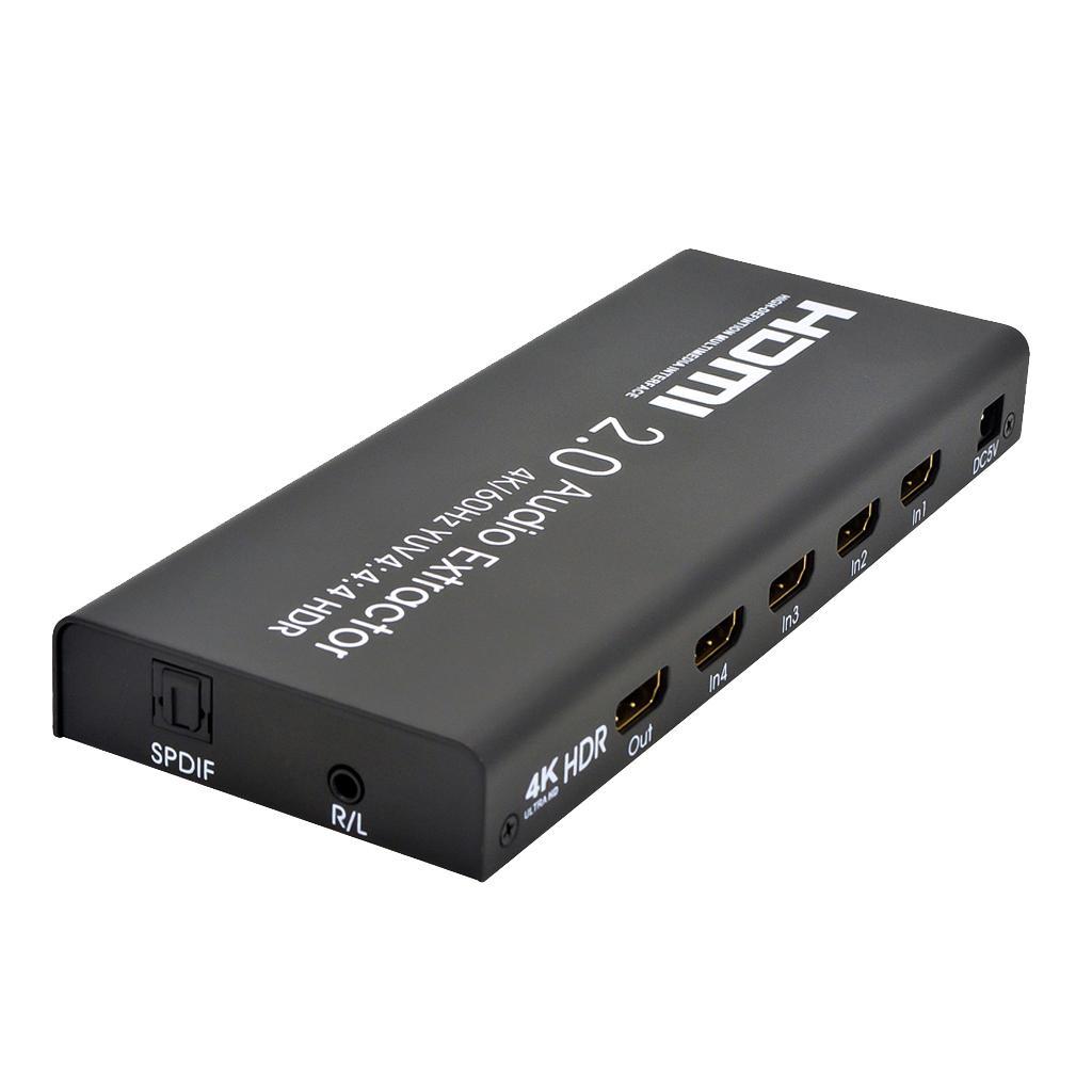 HDMI Audio Extractor Splitter to SPDIF Optical Stereo L / R Analog Converter
