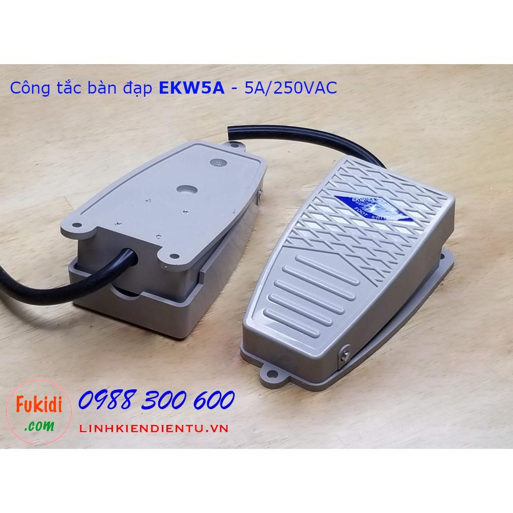 Công tắc bàn đạp EKW5A - vỏ nhựa, công suất 5A/250VAC