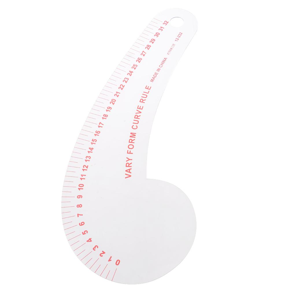 12.2 inch Long Comma Shaped Ruler Sewing Tools by Clothing Sewing Supplies