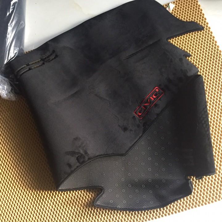 Thảm chống nóng taplo LÔNG CỪU 3 LỚP NHẬT BẢN dùng cho xe HONDA CIVIC đời mới, đế chống trượt mềm mịn, tơ đẹp, dày dặn
