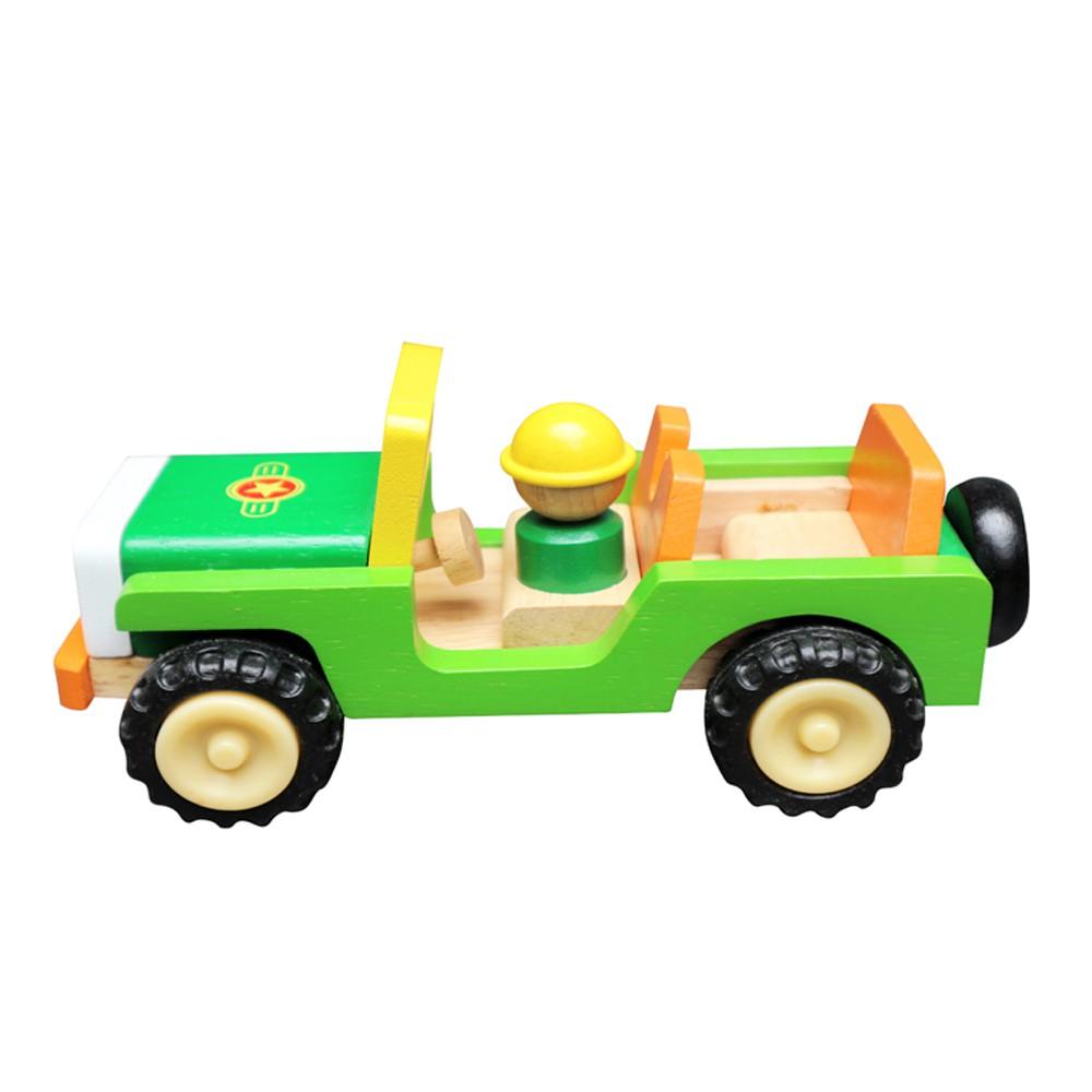 Đồ chơi gỗ Xe Jeep quân đội | Winwintoys 68302 | Phát triển trí tưởng tượng và sáng tạo | Đạt tiêu chuẩn CE và CR