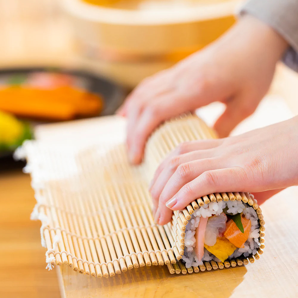Mành tre cuộn sushi 24x24cm