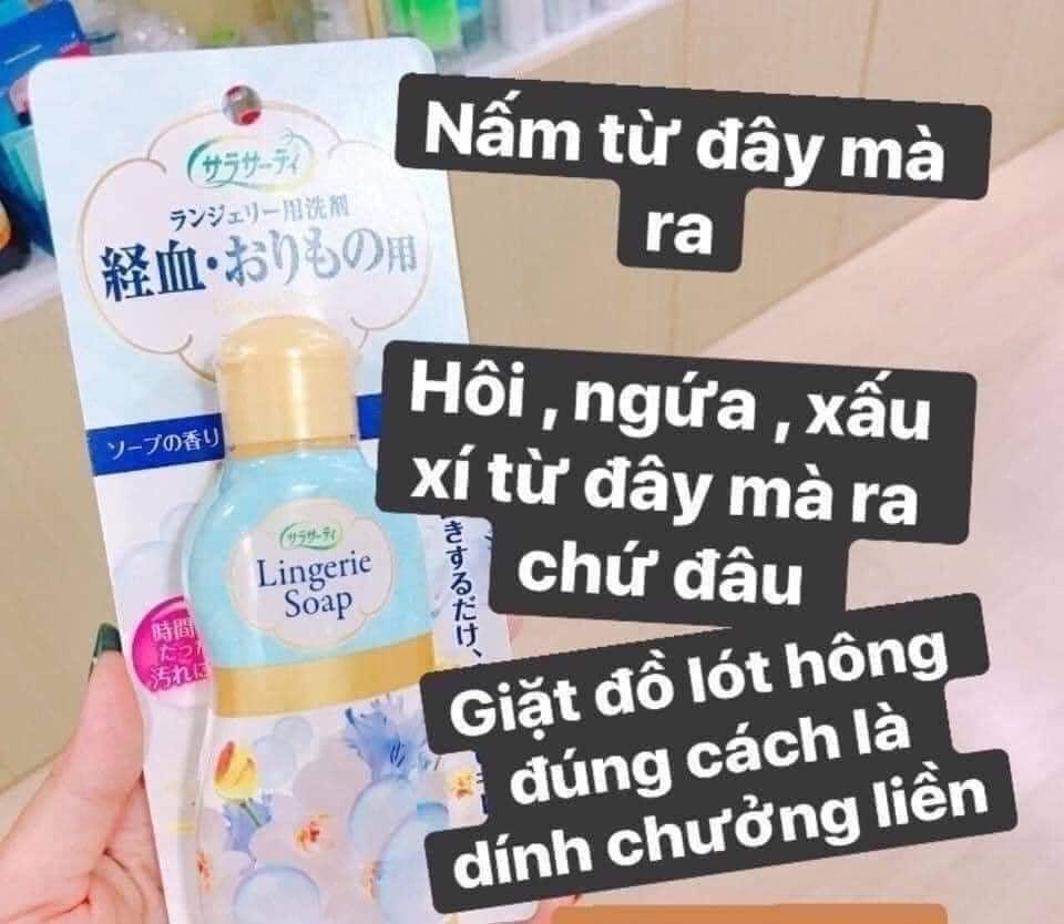 Nước giặt quần lót Lingerie Soap Nhật Bản 120ml làm sạch, kháng khuẩn