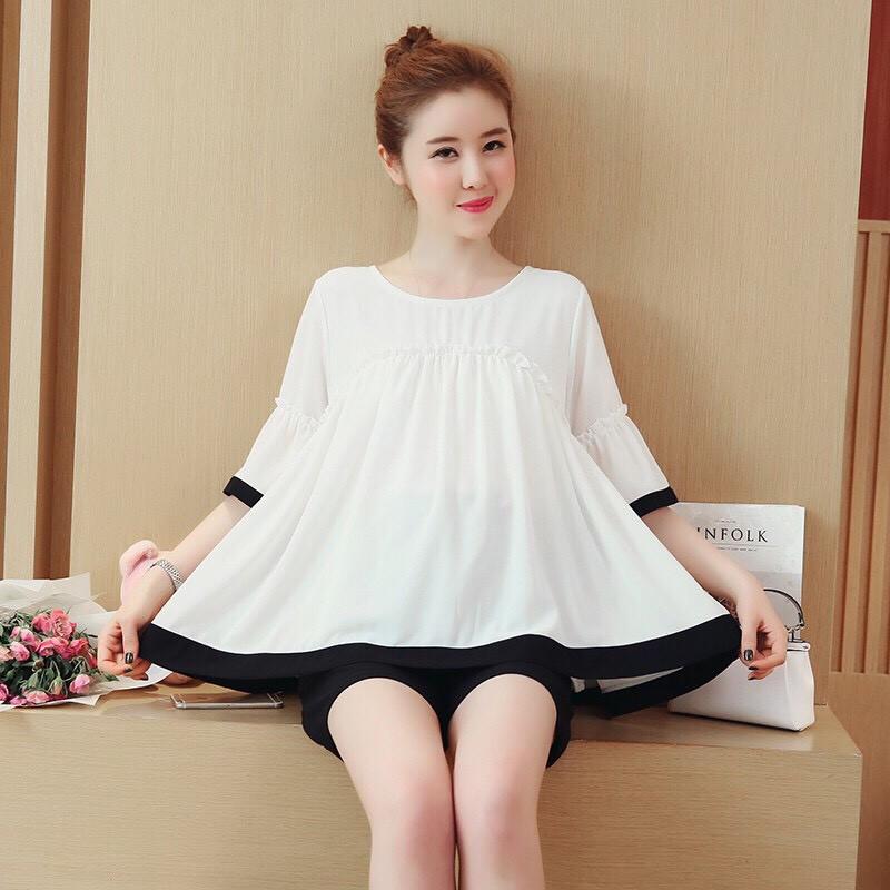 Áo bầu công sở-áo bầu đẹp mát