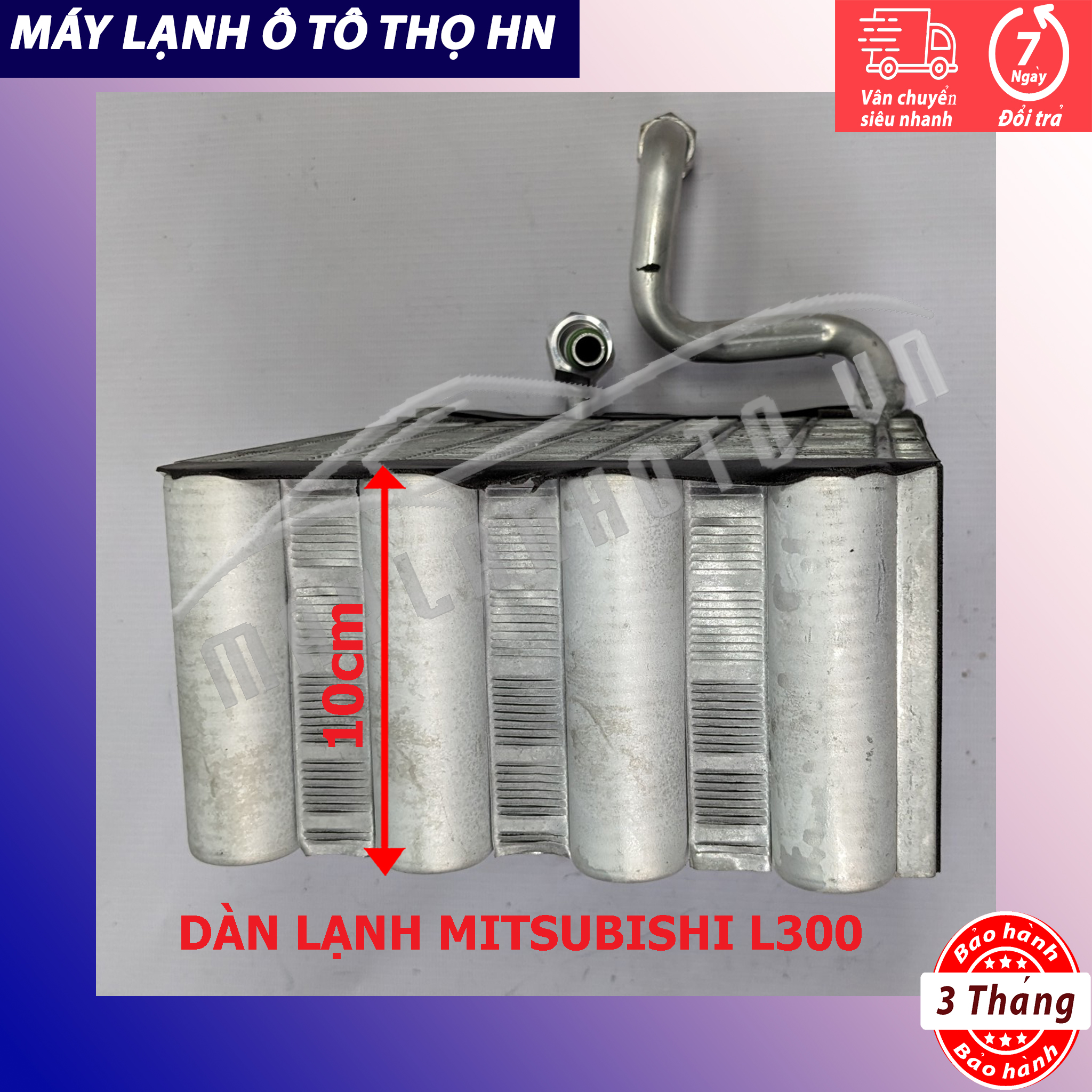 Dàn (giàn) lạnh Mitsubishi L300 - Hyundai Porter 1998 1999 2000 Hàng xịn Thái Lan 98 99 00