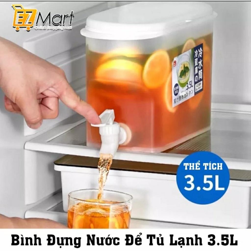 Bình Đựng Nước 3,5L Để Tủ Lạnh Có Vòi Siêu Tiện Dụng.