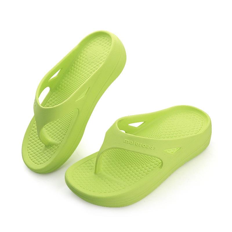 Maleroads Sports Recovery Slide cho nam giới nữ siêu nhẹ cho marathon chạy 2023 mùa hè thoải mái dép xỏ ngón Color: Green Shoe Size: 41-42
