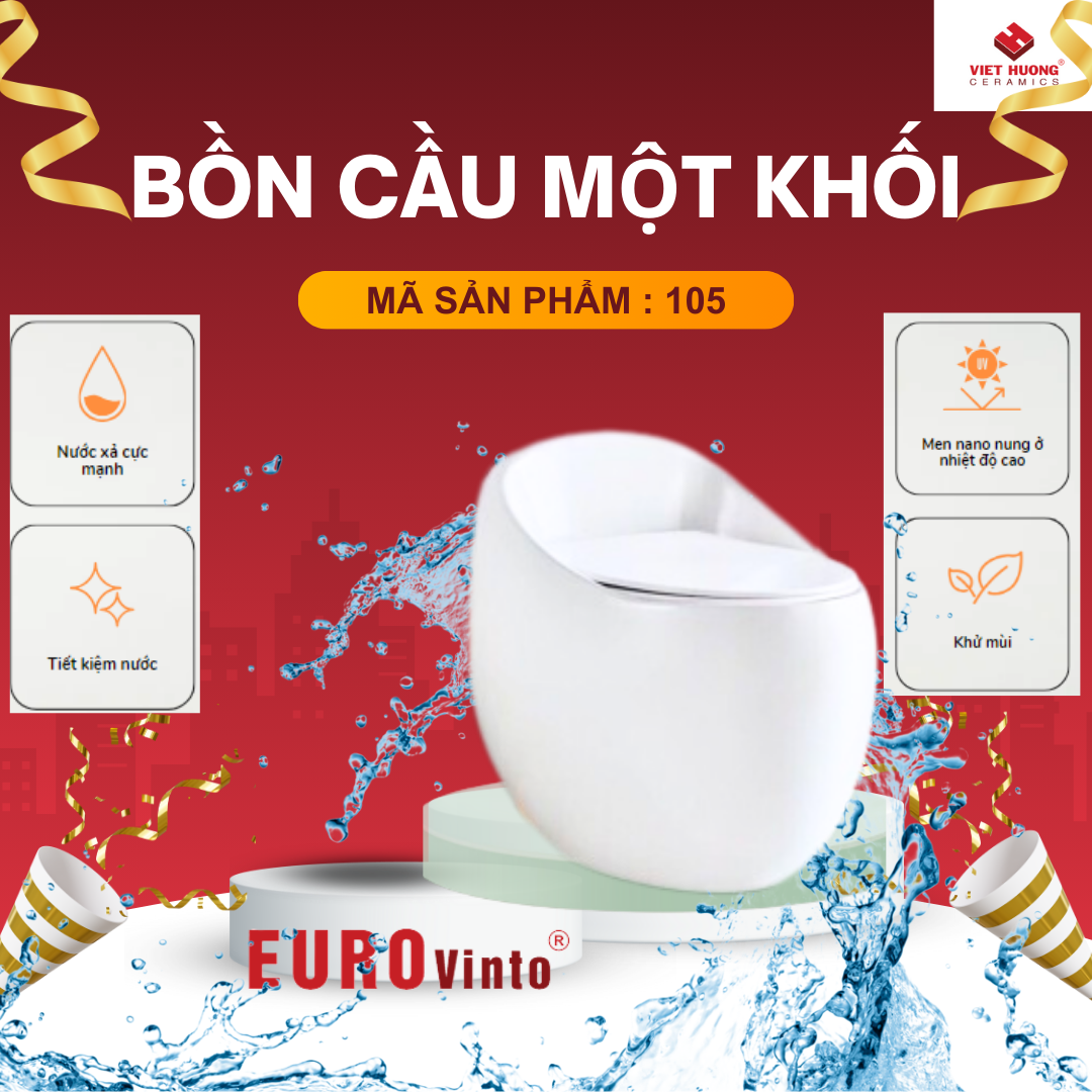 BỒN CẦU EUROVINTO CAO CẤP MÃ 105