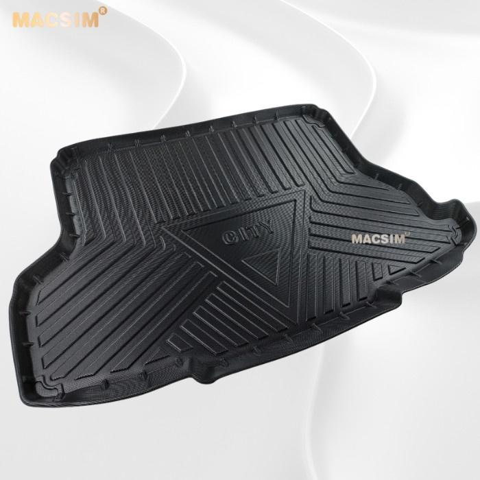 Thảm lót cốp xe ô tô Honda City 2015-2018 qd Nhãn hiệu Macsim chất liệu nhựa TPV cao cấp