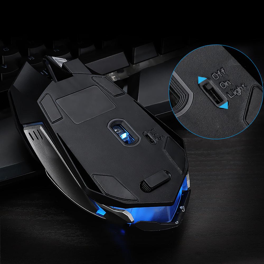 Chuột Không Dây Raton Chuột Chơi Game Sạc Im Lặng LED Backlit USB Chuột Quang Công Thái Chuột Game Thủ Cho Máy Tính Laptop 6