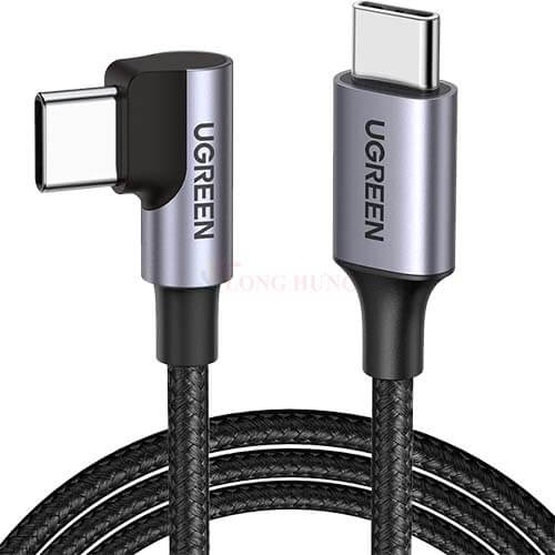 Cáp USB Type-C to Type-C 90 độ Ugreen M/M Cable US255 - Hàng chính hãng