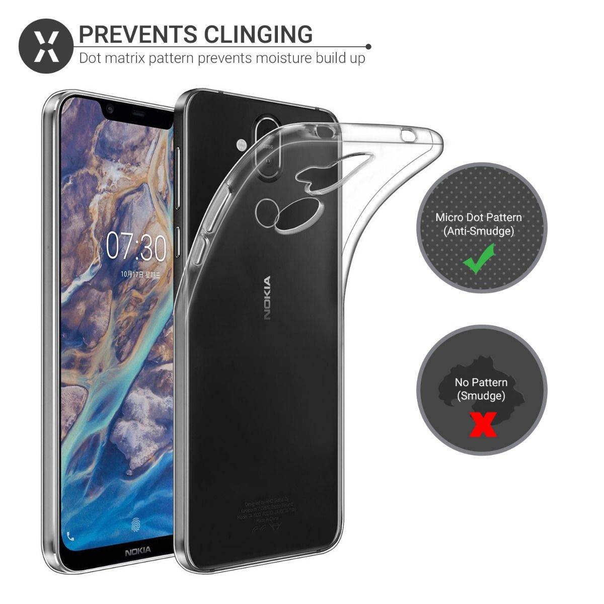 Ốp lưng dẻo silicon cho Nokia 8.1 Plus / Nokia X8
