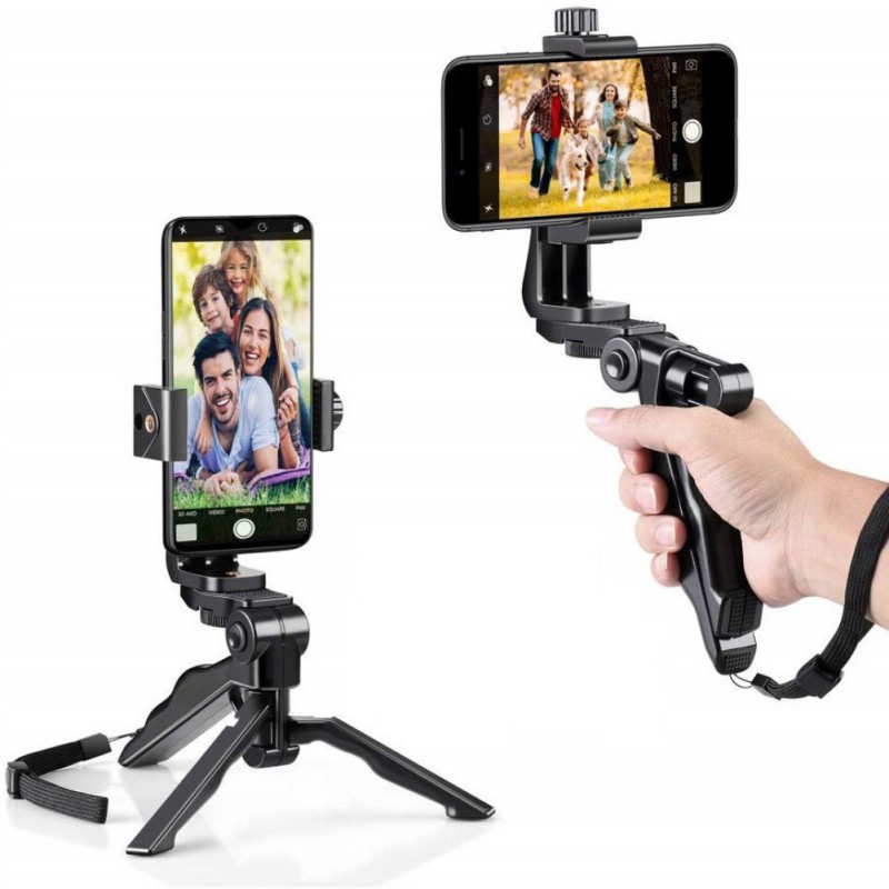 Hand-held mobile phone grip stabilizer video shooting stand Douyin video shooting mobile phone selfie tripod