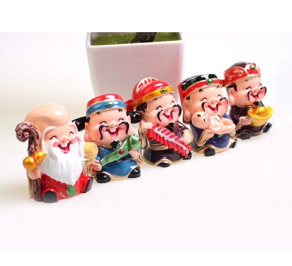 Bộ 5 tương thần Tài PHÚC LỘC THỌ TÀI HỶ may mắn