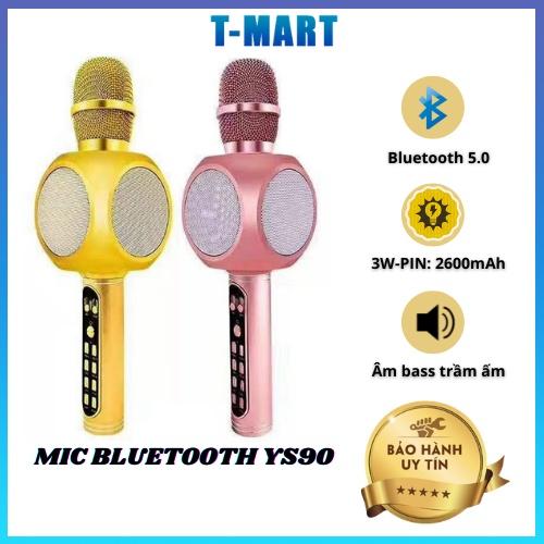 Micro karaoke bluetooth không dây, Mic karaoke YS90 có loa tuyệt đỉnh