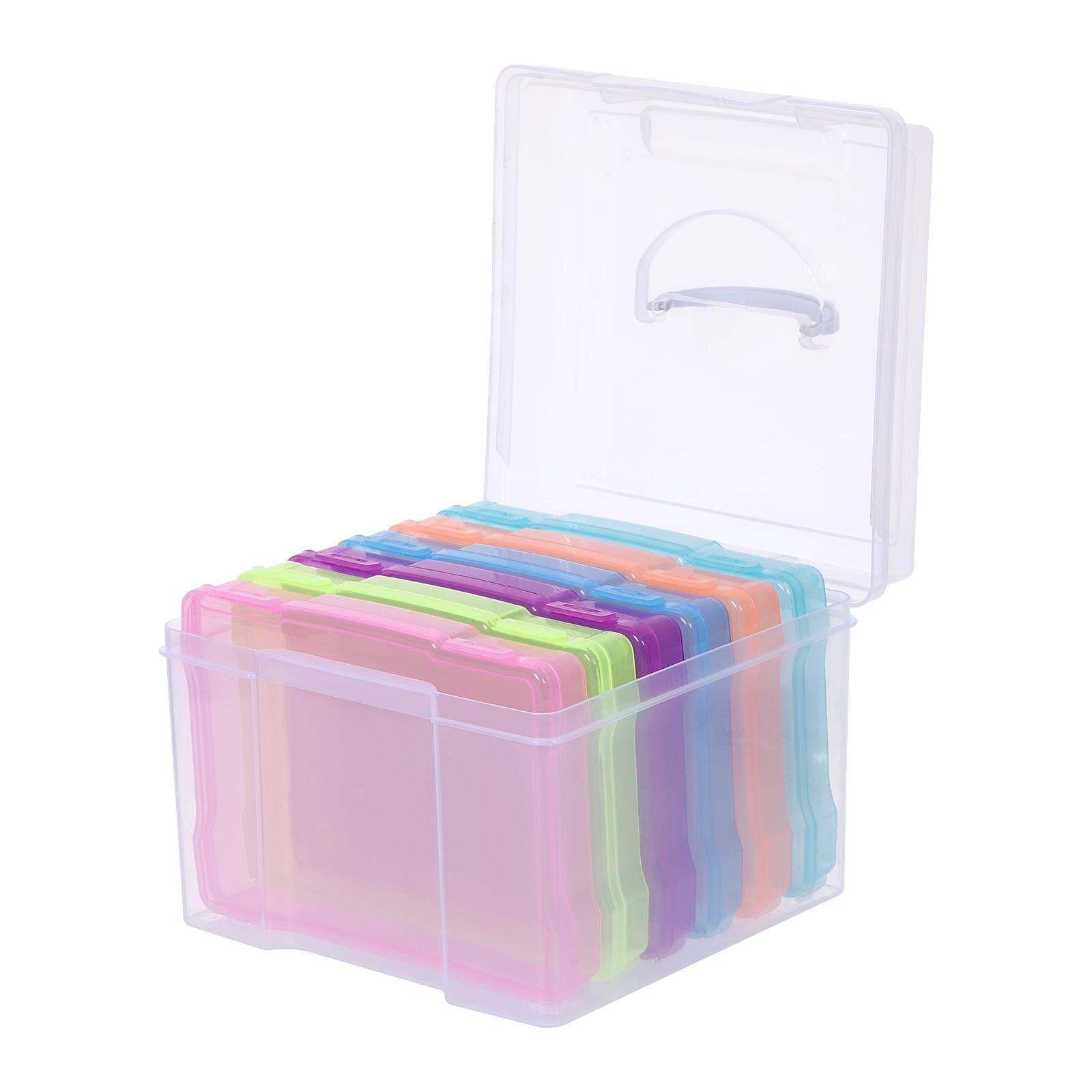 Greeting Card Storage Box Photos Organizer Box for Office Scrapbook Stickers
