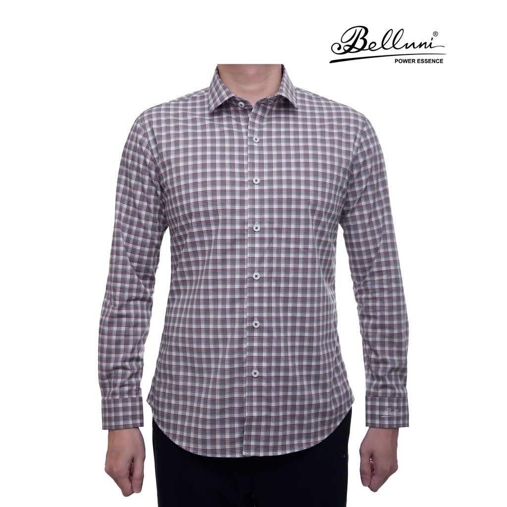 Áo sơ mi nam SlimFit tay dài cao cấp BELLUNI vải sợi tre thoải mái thanh lịch 157 R2