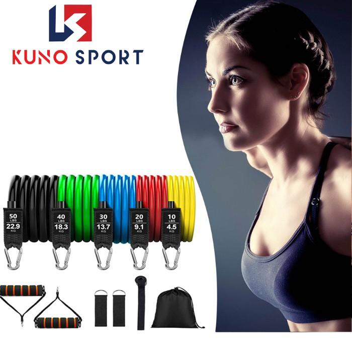 Dây Ngũ Sắc KUNOSPORT Tập Gym Đa Năng Full Body - Dây Kháng Lực Tập Gym Tại Nhà