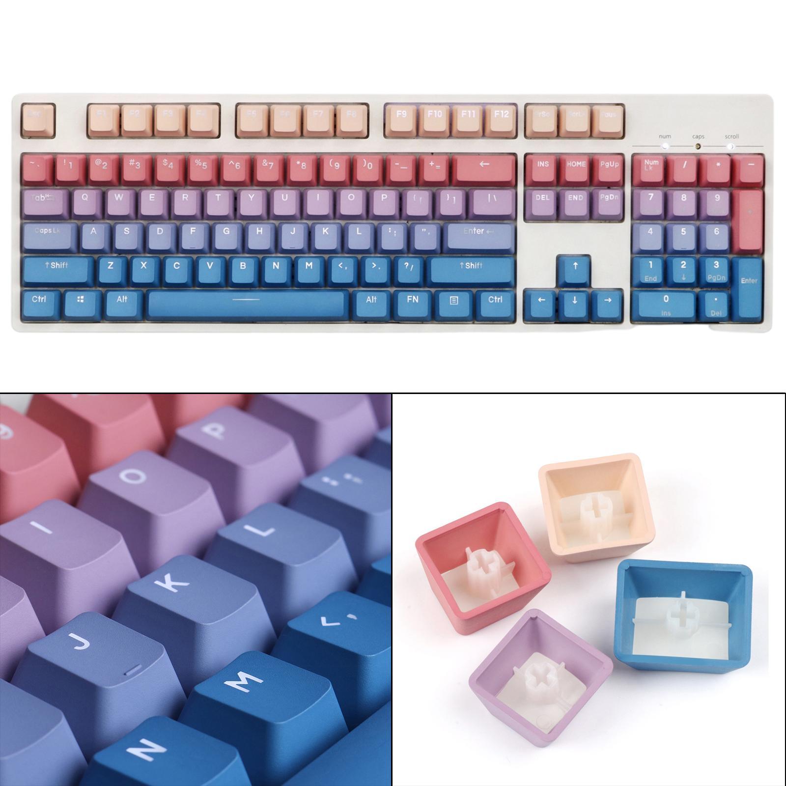 104Key Mechanical Keyboard Keycaps Waterproof Anti-Slip Office Supplies