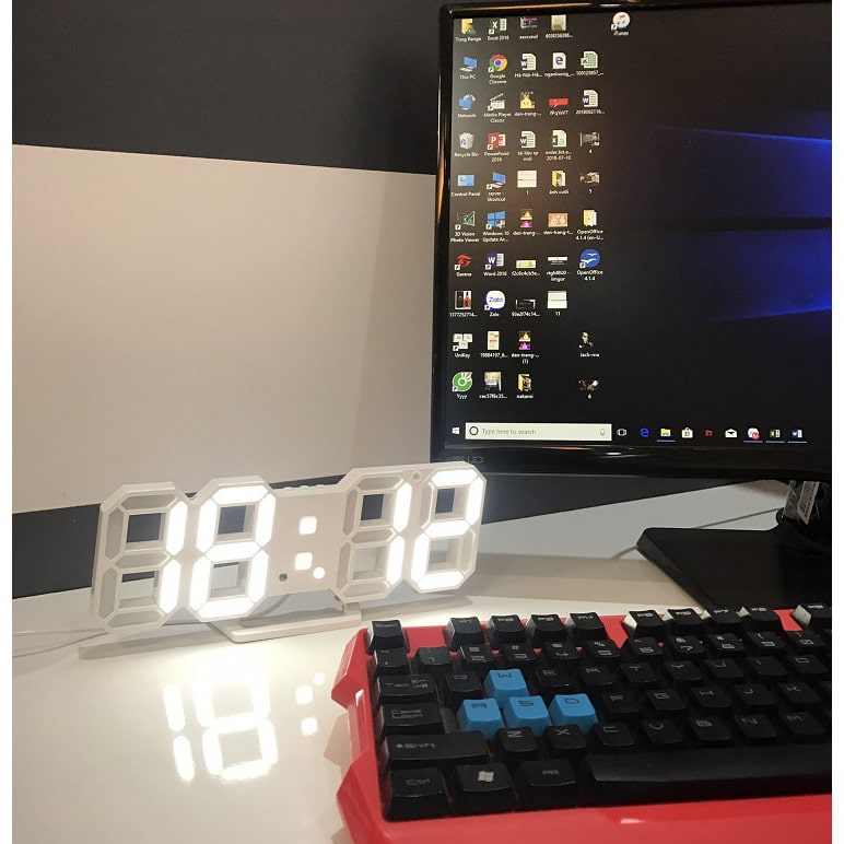 Đồng Hồ Led Để Bàn và Treo Tường