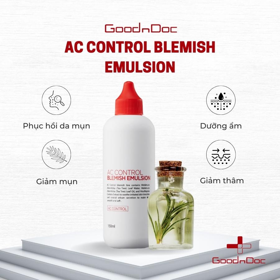 Sữa Dưỡng GoodnDoc AC Control Blemish Emulsion 150ml