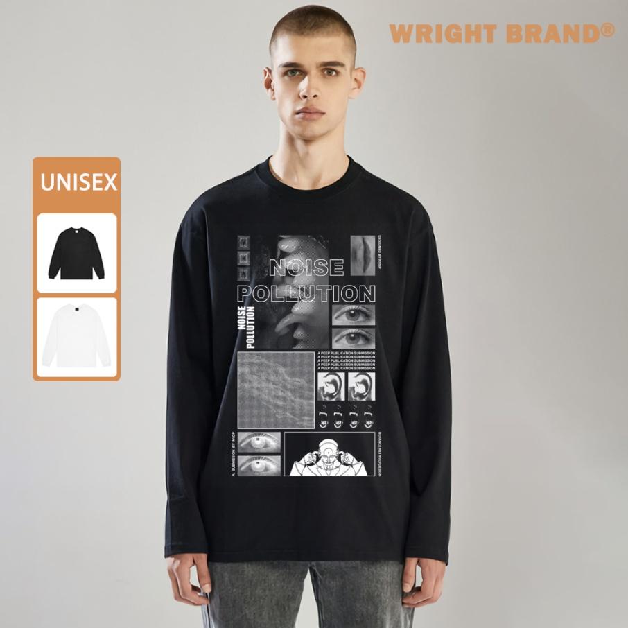 Áo thun dài tay Wright Noise pollution streetwear long sleeve
