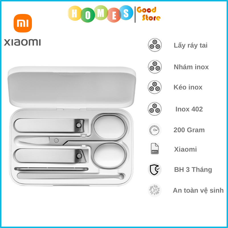 Bộ Dụng Cụ Làm Móng Xiaomi Cao Cấp Vật Liệu Inox 402 - Hàng Nhập Khẩu