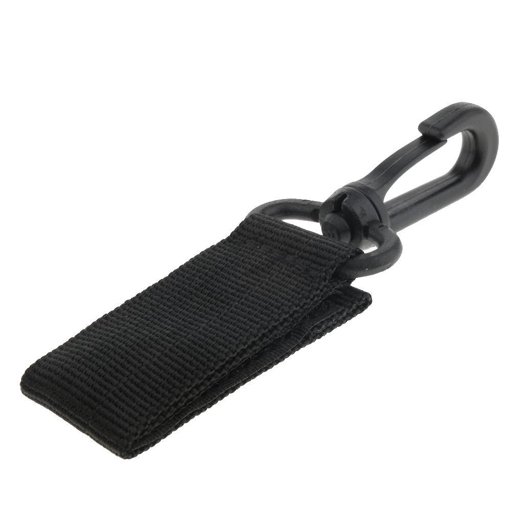2x Outdoor Keychain Clip Nylon Buckle Belt Key Holder Webbing Carabiner