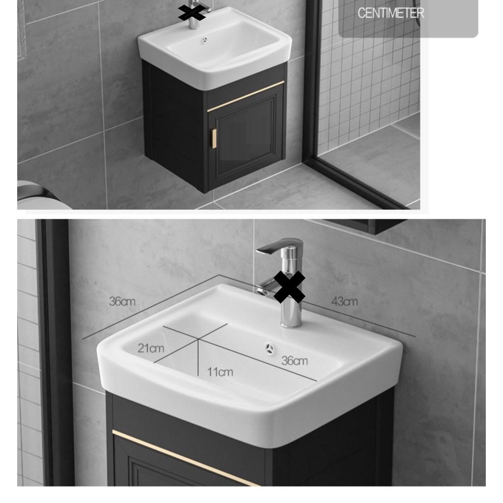 BỘ COMBO TỦ MÀU ĐEN + CHẬU LAVABO + KỆ GƯƠNG + GƯƠNG