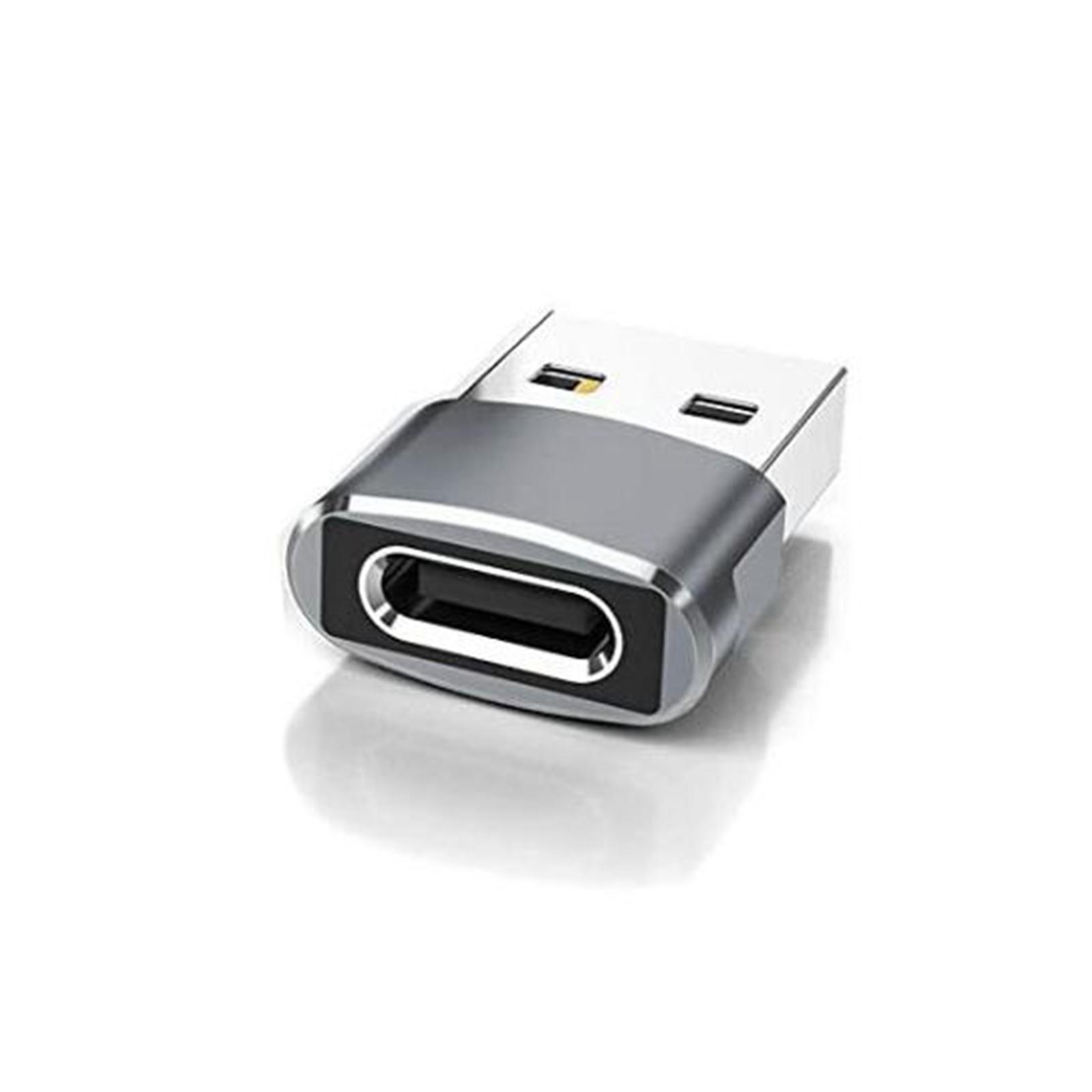 3 Pieces Type-.1 to USB 2.0 Adapter Plug Transfer Female to Male for Laptop