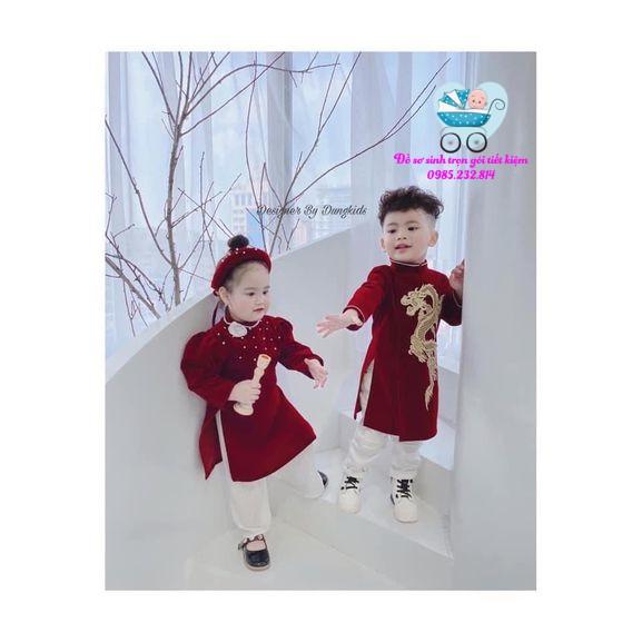 ÁO DÀI CÁCH TÂN NHUNG ĐẸP CHO BÉ T&H