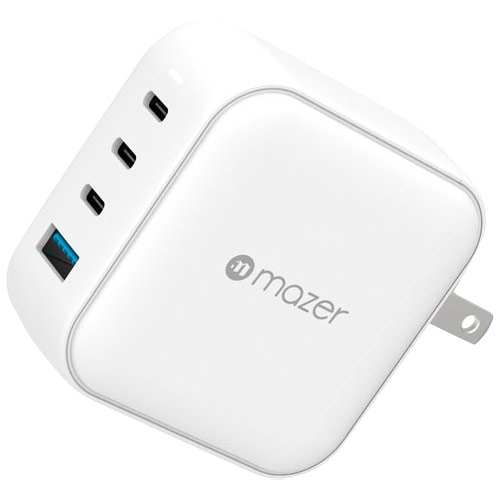 Cốc sạc Mazer Infinite.Boost SuperMINI 100W 3Type-C 1 USB M-GAN100W - Hàng chính hãng