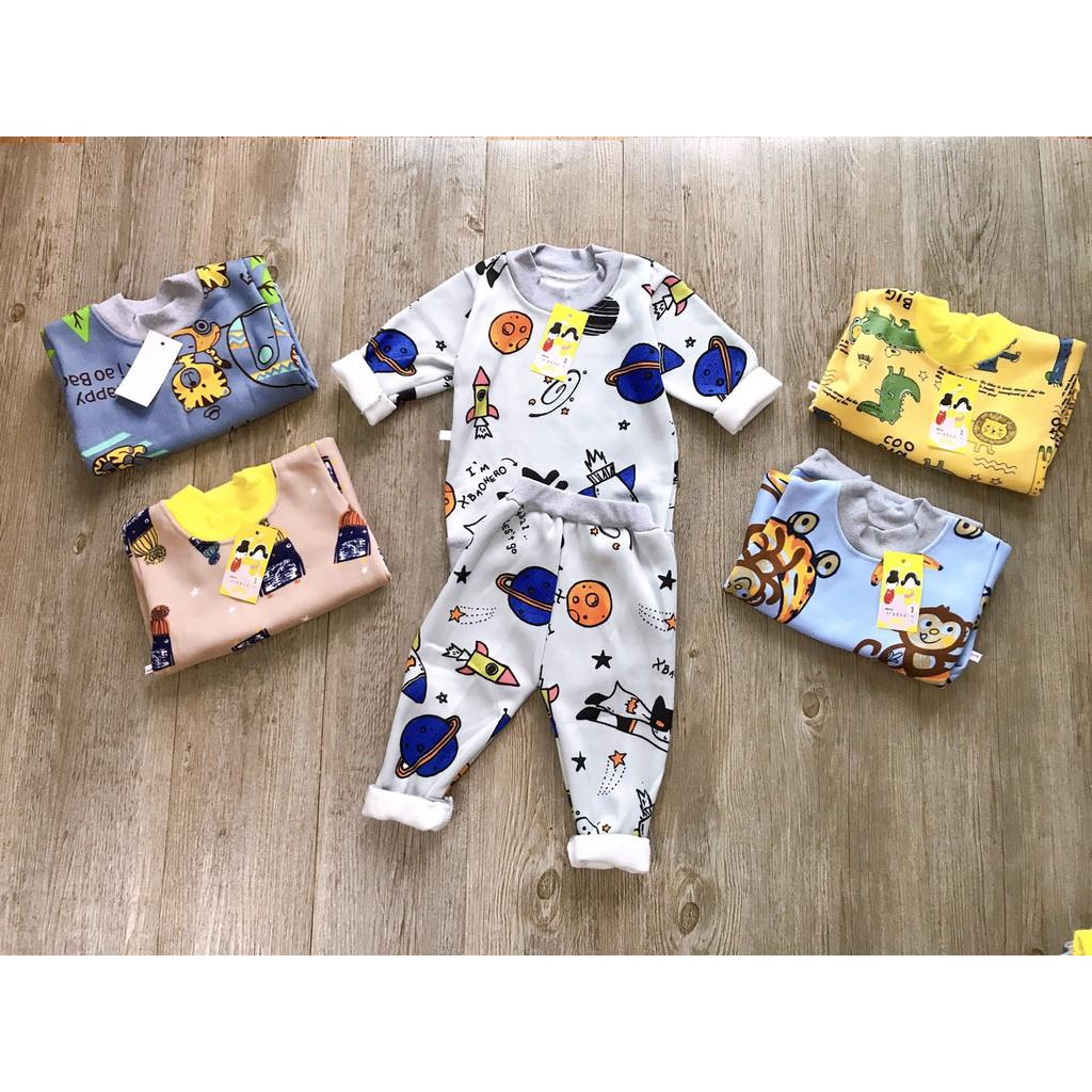ÁO NỈ THU ĐÔNG CHO BÉ TRAI BÉ GÁI TỪ 0-15KG