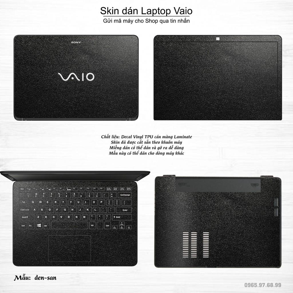 Skin dán Laptop Sony Vaio màu đen sần (inbox mã máy cho Shop)