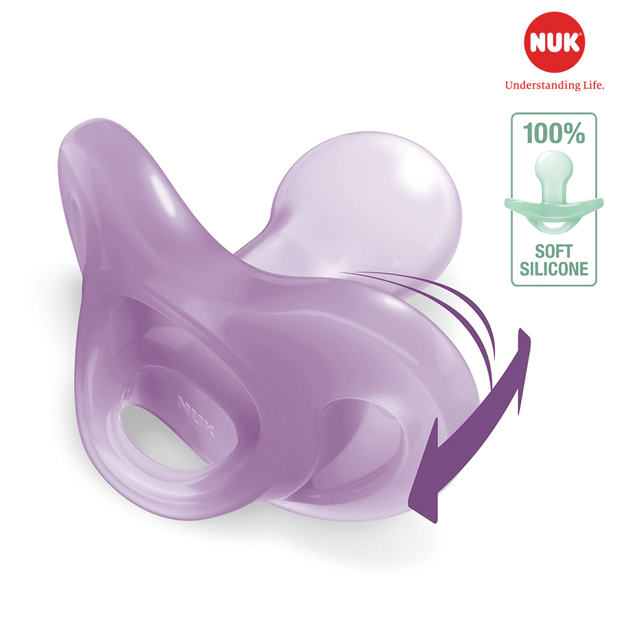 TI GIẢ NUK SENSITIVE SILICONE 0-6M ( MÀU NGẪU NHIÊN )