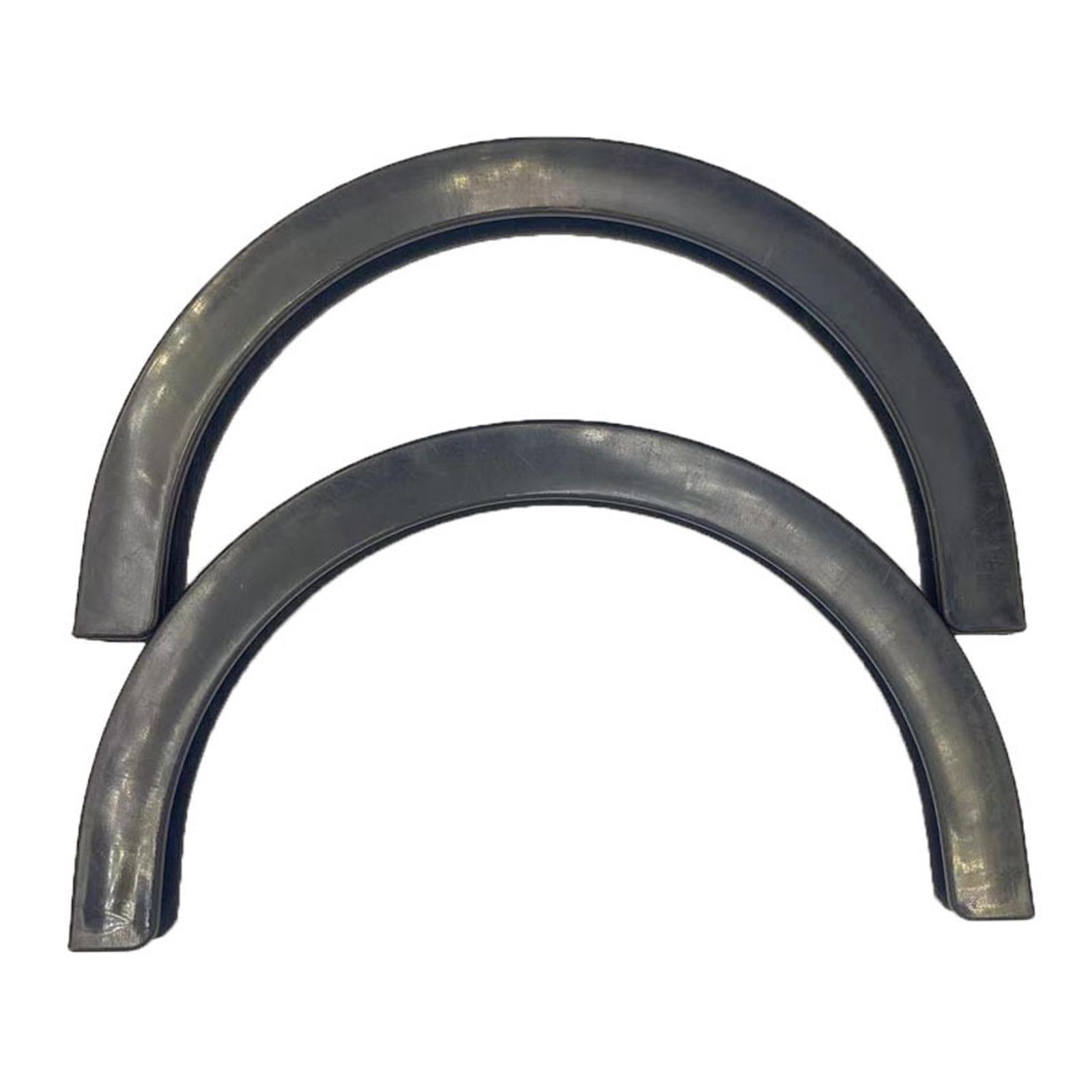 2pcs Rubber Strip Gear for Longboard Skateboard Protection Black