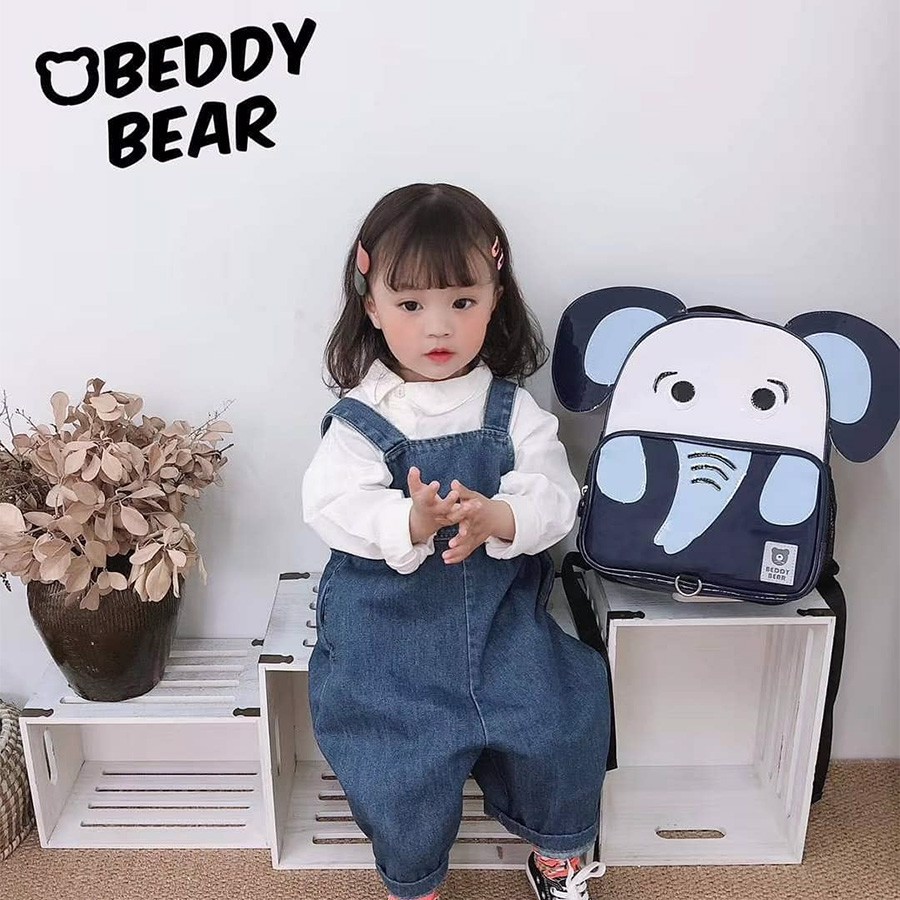 Balo Tiểu Học Chống Gù BEDDYBEAR Happy Paradise Cho Bé Mẫu Giáo BJX-LY - Hàng Chính Hãng