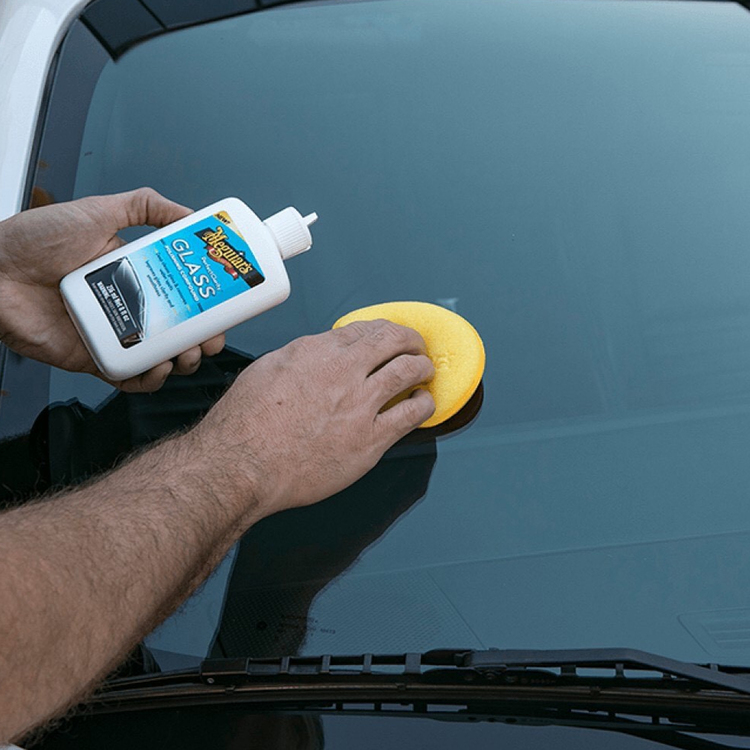 Meguiar's Combo Tẩy ố mốc kính ô tô  Glass Polishing Compound &amp; CC550, CB2401