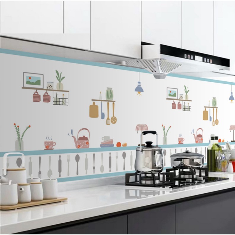 Combo 3 mét giấy dán bếp, decal dán bếp tráng nhôm GÓC BẾP khổ 60cm có keo sẵn