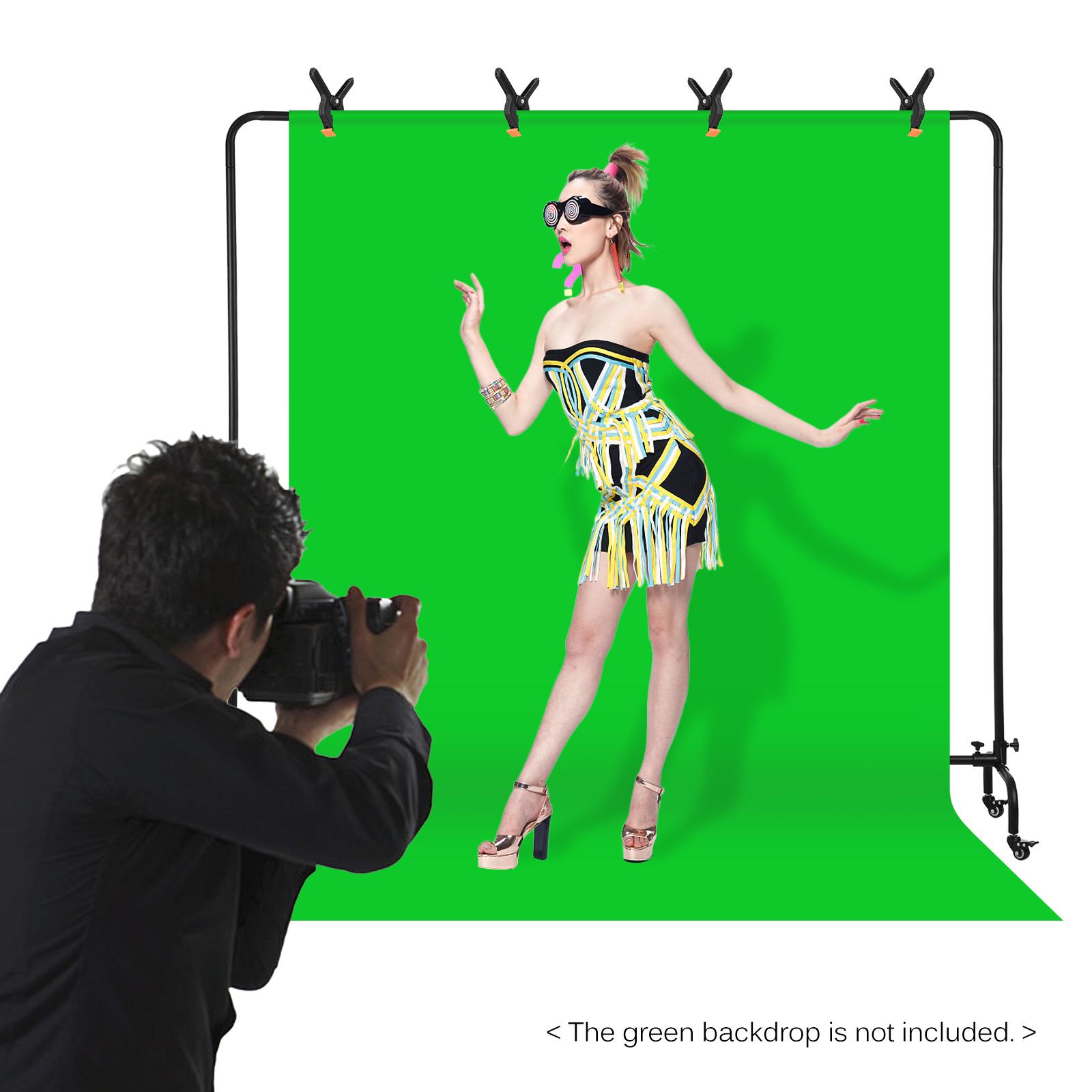 Studio Backdrop Stand Bracket Aluminum Alloy Photography Background Support System with Pulleys Carrying Bag