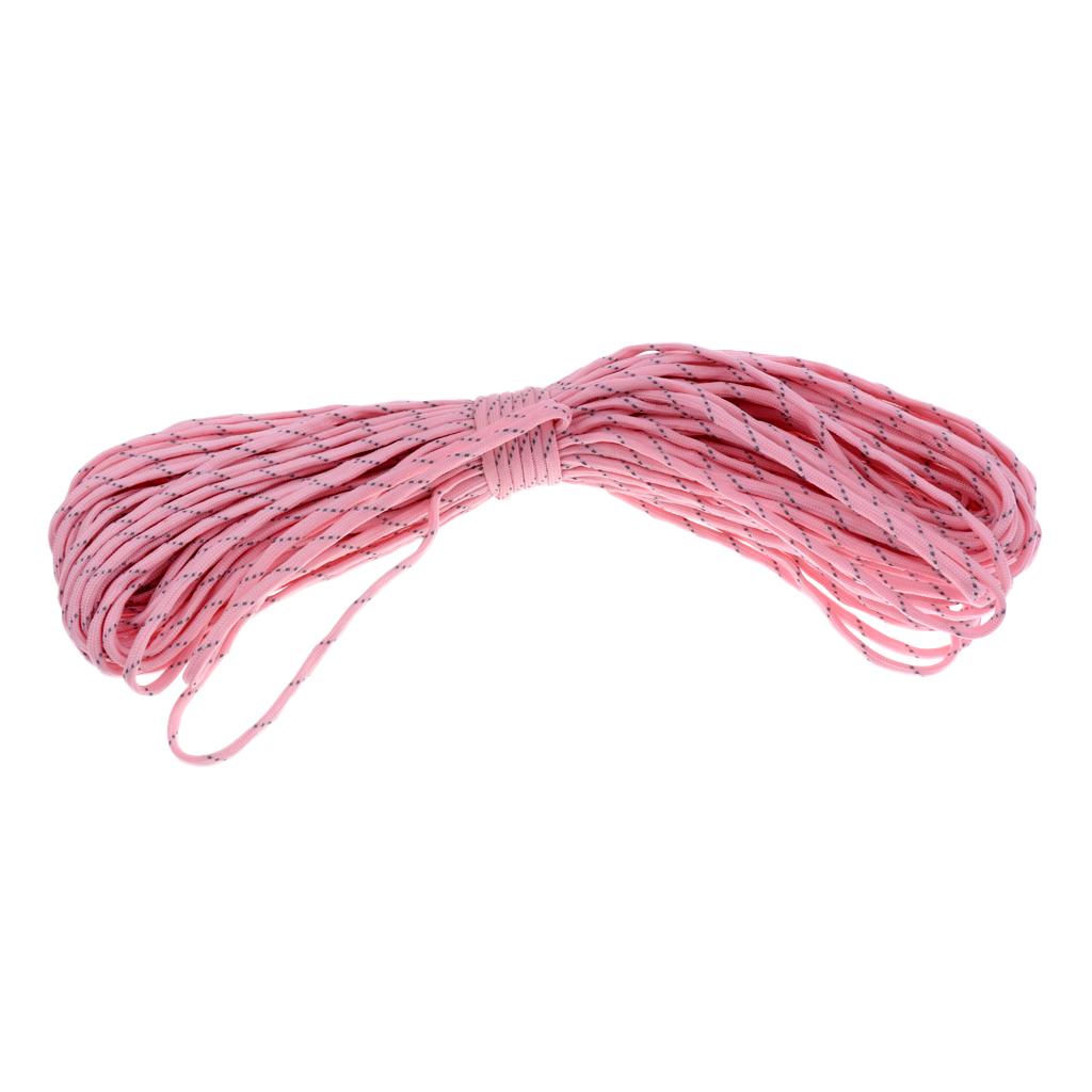100FT 9 Core Strand Luminous Paracord Parachute Cord Reflective Rope