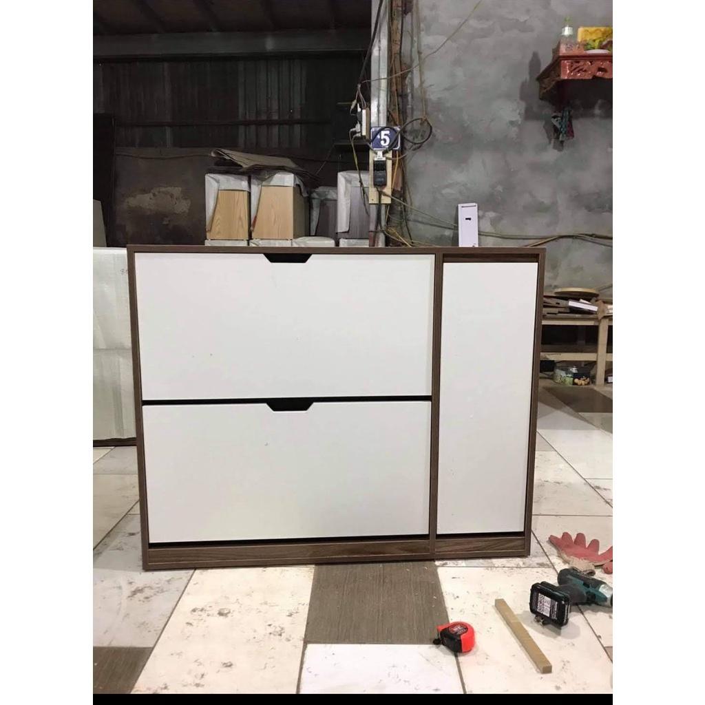 Kệ tủ giày thông minh cánh lật 2 tầng dài 100cm