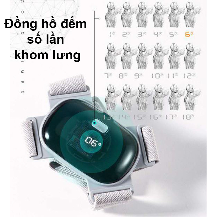 Đai Chống Gù Lưng Thông Minh Cảm Ứng Rung Khi Lưng Gù Sai Tư Thế - Chính Hãng Amalife