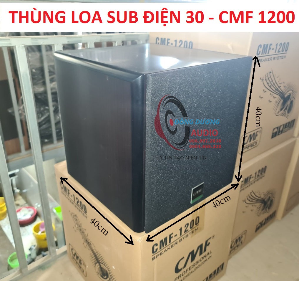 LOA SUB ĐIỆN 30 CMF 1200 HÀNG CHÍNH HÃNG - THÙNG LOA SUB ĐIỆN - LOA SIÊU TRẦM 3 TẤC - LOA SUB 30