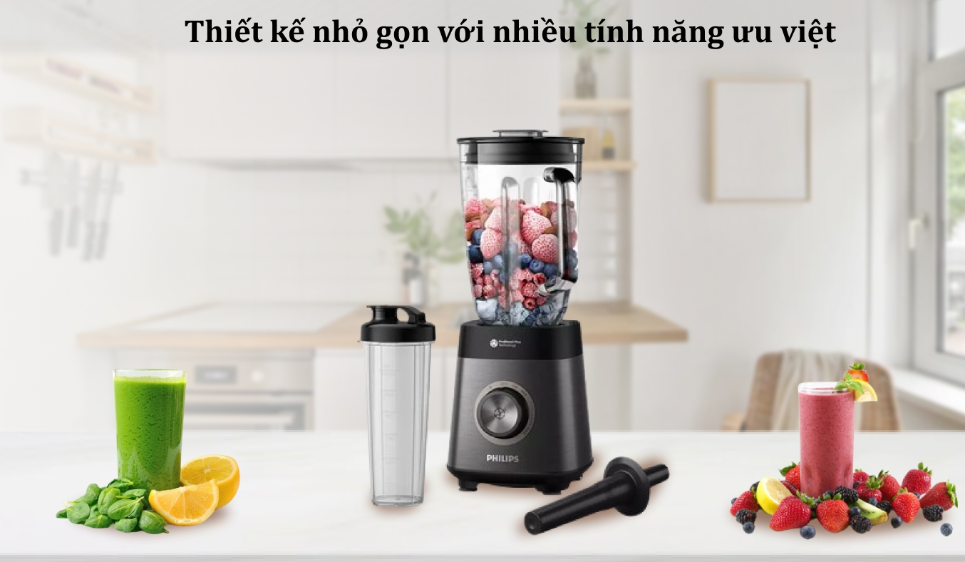 Máy xay sinh tố Philips HR3041/00 - Hàng chính hãng