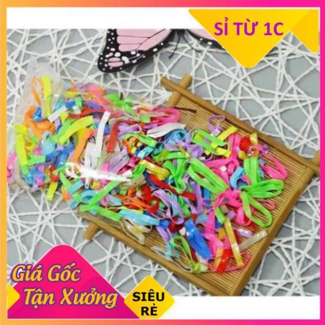 Gói 200 Chun Buộc Tóc đủ màu giá rẻ